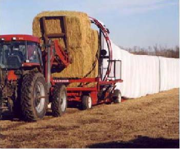 tube-wrapped system and stacker